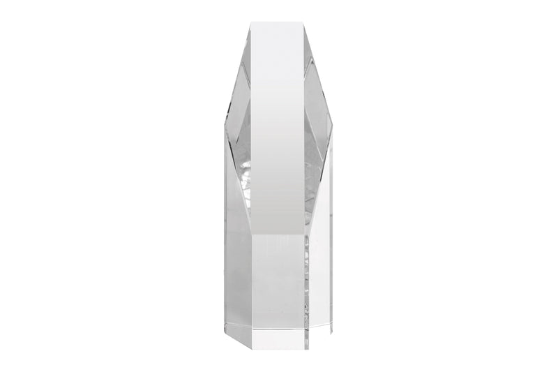 Trofeo de cristal diagonal promocional personalizable