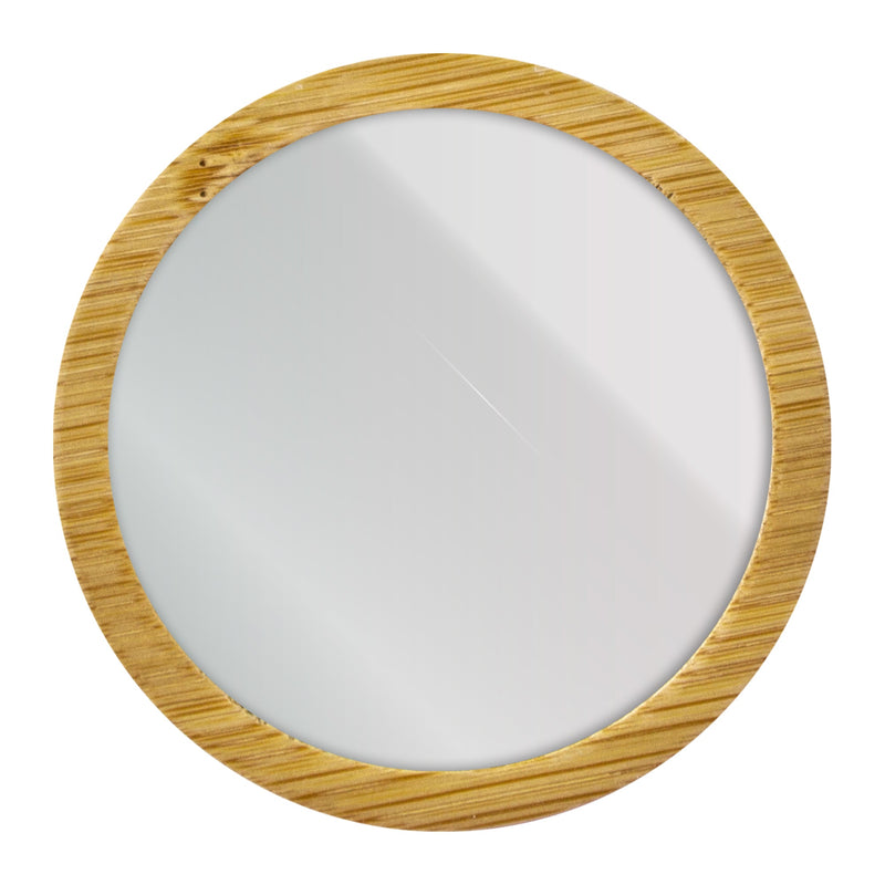 ESPEJO DE BAMBÚ CIRCULAR ¨BELLA¨ promocional personalizable